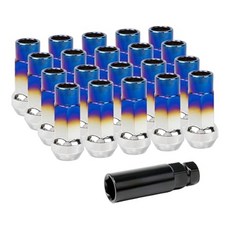 鋁圈螺帽 M12*1.5 M12*1.25 輪框螺母 螺絲 彩色螺母 彩鈦 輪圈螺絲, 20個裝