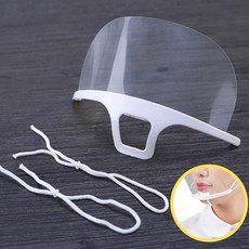 주방 투명 마스크 급식 위생 페이스쉴드 식당 주방용 10p, 1개, 1매입