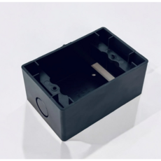 PVC 노출박스 블랙 54 콘센트용 박스 1개용 흑색 검정색 콘센트박스 80X120X54 단품 1개, 1개