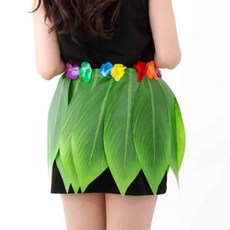 하와이 훌라스커트 나뭇잎파티 훌라옷 훌라의상 하와이의상_0070GF