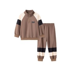 春季男童長袖套裝