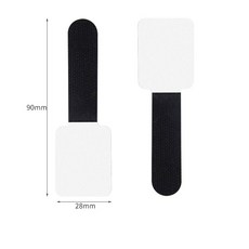 재사용 가능한 케이블 고정 와이어 코드 로프 홀더 자체 접착 조절 스트랩 데스크 관리, 30PCS, Black