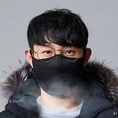 인콘트로 3D 입체 방한 마스크 김서림 방지 마스크 멀티마스크 레저용, 퍼플