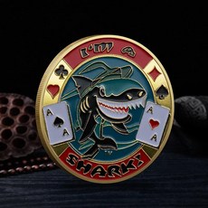 메탈 포커 코인 카드 가드 프로텍터 행운의 챌린지 카지노 칩 딜러 토큰 기념품 수집품 선물, 색상: 10. Style 8