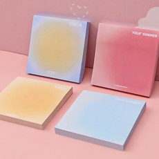 스테이무드 그라데이션 메모지 4종세트 600매
