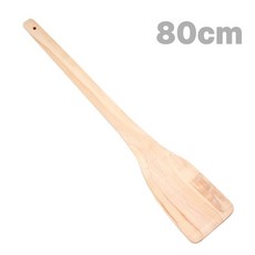 국산 80cm 원목 도비 ( 업소용 식당 대형 사각 나무 장주걱 다용도 주 조리도구 우드 가마솥 고추장 양념주걱 ), 1개