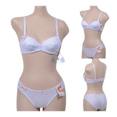 미즈누아 구름 주니어 3단계 풀컵 브라팬티세트 학생속옷 청소년브래지어 학생브라 중학생팬티