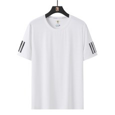 【台灣現貨】大尺碼冰絲速乾T恤 (M-5XL) 涼感排汗運動衫