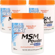 Doctor's BEST MSM保健粉, 3罐, 250g