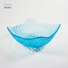 ZERO 原點居家 窯變玻璃四方碗, 1個