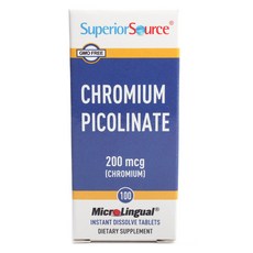 Superior Source 吡啶甲酸鉻 200mcg 片劑, 1個, 100 件