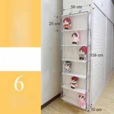 인형 정리함 수납 박스 진열대, 1개, 베이지 6 소형 캐비닛옆