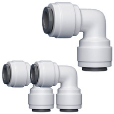 이안 정수기 부속 L형 피팅 1/4인치 6.3mm, 3개
