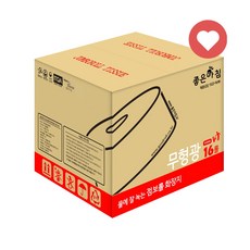 I좋은아침I 물에 잘녹는 점보롤 화장지 2겹 무형광 절약형 90M 1박스 16롤, 1개, 16개입
