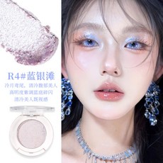 xixi 蜜氧粉 瑰粉香檳底色+爆閃碎鑽, 1個, 4#藍銀灘