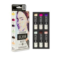 SENNELIER 申內利爾 油畫棒 固體油畫 迷你油畫棒6色套組 12ml, 淺色系人像, 1個