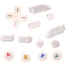 Deal4GO ABXY L R ZL ZR 홈 스타트 전원 D패드 버튼 세트 새로운 닌텐도 3DS XLLL 콘솔 교체 화이트, BLUE