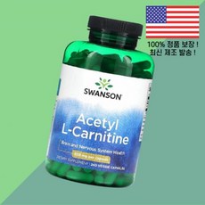 스완슨 아세틸 엘 카르니틴 L카르니틴 엘카르니틴 카르티닌 아미노산 500mg 식물성 베지캡슐 240정 Swanson Acetyl L Carnitine 240 Veggie Cap, 240개입