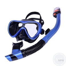 웬카 스노쿨링장비 성인용 스노클링 세트 다크블루