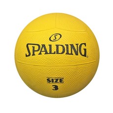 Spalding 躲避球 3號 橡膠 黃黑 [SPBD3002], 1個, PCS