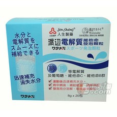 人生製藥 渡邊電解質維他命發泡顆粒 迅速補充水分, 1個