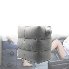 풋레스트 풋스툴 휴대용 쿠션 초간편 에어발 기내용발 차량발 휴대용풋 스톨 기내용풋, 네이비