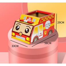 【現貨】恐龍紙箱 紙箱穿戴 穿戴紙箱 diy 可穿戴紙箱 萬聖節 角色扮演 兒童男孩女孩 立體diy 親子互動 手作教, 1個, 紅色消防車【超商尺寸過大限宅配】, 紅色