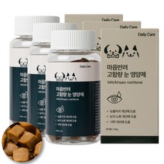 마음반려 고함량 눈 강아지영양제 눈물자국, 3개, 눈물개선/눈건강, 60정