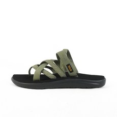 Teva Voya Zillesa 女 運動涼鞋 細帶繞繩 輕量 記憶鞋床, 25 cm, 綠