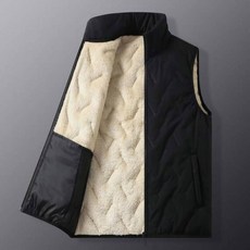 防風防寒加厚鋪棉立領背心外套