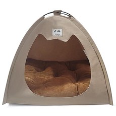소형견 베이지 원터치 강아지 텐트 집 애견하우스 애견집 실내용