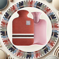 핫윈터 2L 냉보온 물주머니 핫 찜질팩 + 니트 커버 세트, 1개, 핫핑크