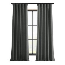 HPD Half Price Drapes 이탈리아 인조 리넨 커튼 304.8cm(120인치) 롱 암막 커튼 침실 및 거실용 127 x 304.8cm(50 120인치) (패널