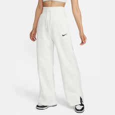 국내매장 나이키 스웻팬츠 여성 와이드팬츠 피닉스플리스 아이보리