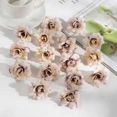 嗨購 Y 4.5公分仿真尖角小玫瑰花頭 DIY手工藝禮品盒裝飾假花髮飾簪花, 11