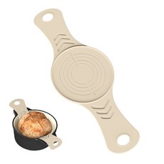 Round Silicone Pastry Mat Ideal compatible with Pizza Cookie Bread Baking Liner With Handle, 1, 1개