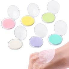 브레인버니 동그라미 종이비누 휴대용 일회용, 6개, 2.7ml, 화이트+옐로+핑크+연그린+민트+퍼플