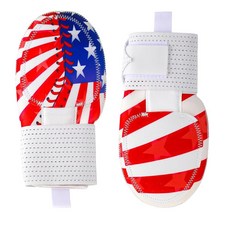 Chicingyou 슬라이딩 미트 깃발 야구 소프트볼 장갑 청소년용 오른손 또는 왼손 유연하고 내구성 있고 통기성 좋은 애국 선수 스포츠 훈련 선물