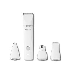 SEASE 寵物多功能剃毛磨甲器 四合一刀頭組 多用途可磨甲/剃毛/局部剃精修, 1套, 白色