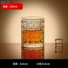 DFMEI 水晶洋酒杯套裝輕奢高檔威士忌酒杯家用高端喝酒杯子啤酒杯, 1個