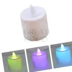 그코 칼라 점멸 LED 캔들 전자촛불