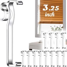 8.3cm(3.25인치) 밸런스 클립 수평용 투명 플라스틱 밸런스 클립 (12개), 12, 3.25inch