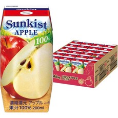 썬키스트 100프로 사과 주스, 24개, 200ml