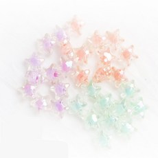 플로렌 볼꾸 펜구 팔찌만들기 별모양 비즈 구슬, 오렌지