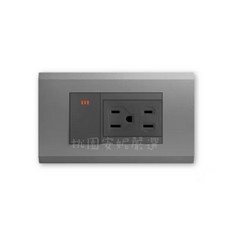 JYE中一 月光烤漆系列 一開關一接地插座, 1個