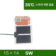 파충류 난방 양서류 사육장 보온 온도 매트 노브 조절기, 35 상시 온도 없음 5W 14x15, 1개