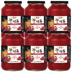 꽃샘 꿀석류차, 1kg, 6개, 1kg