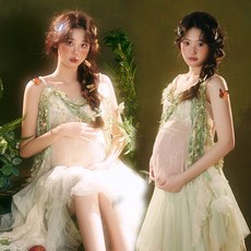 만삭 촬영 투피스 오프숄더 의상 드레스 프리사이즈 임산부