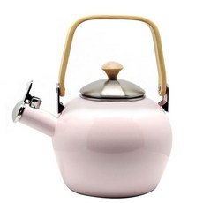 코카코 인덕션 아이비IH 법랑주전자 1.4L, 핑크, 1개