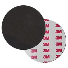 원형 겔패드흡착식 거치대 보조 흡착판 차량용 데시보드, 4개, 단면겔패드 블랙 12cm